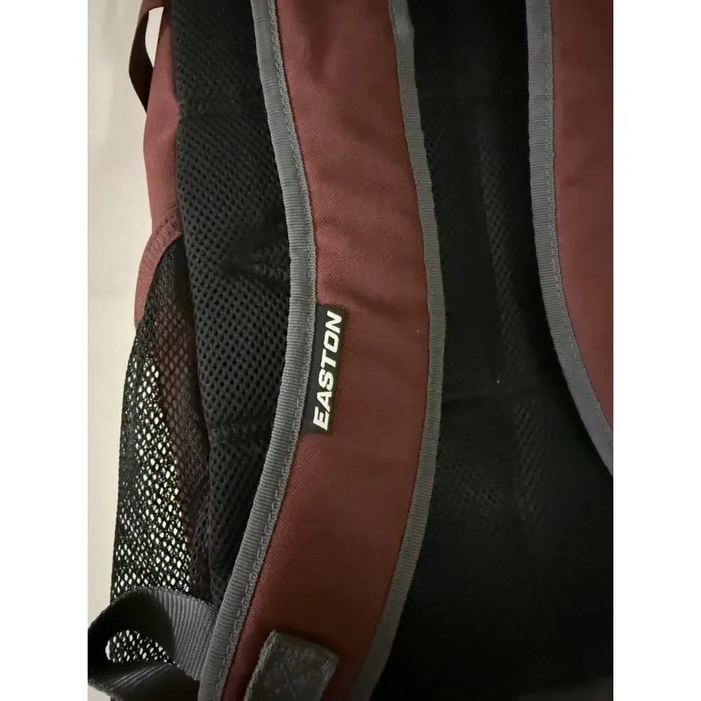 Easton Dugout Baseball Softballs Backpack Maroon Gray